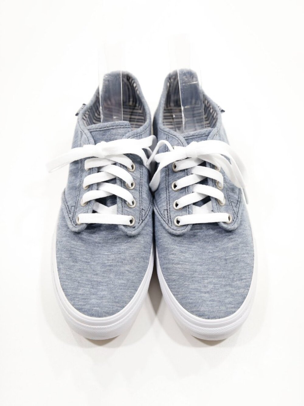 Vans Camden Blue Chambray Low Top Sneakers - Women's 10 - Picture 6 of 7